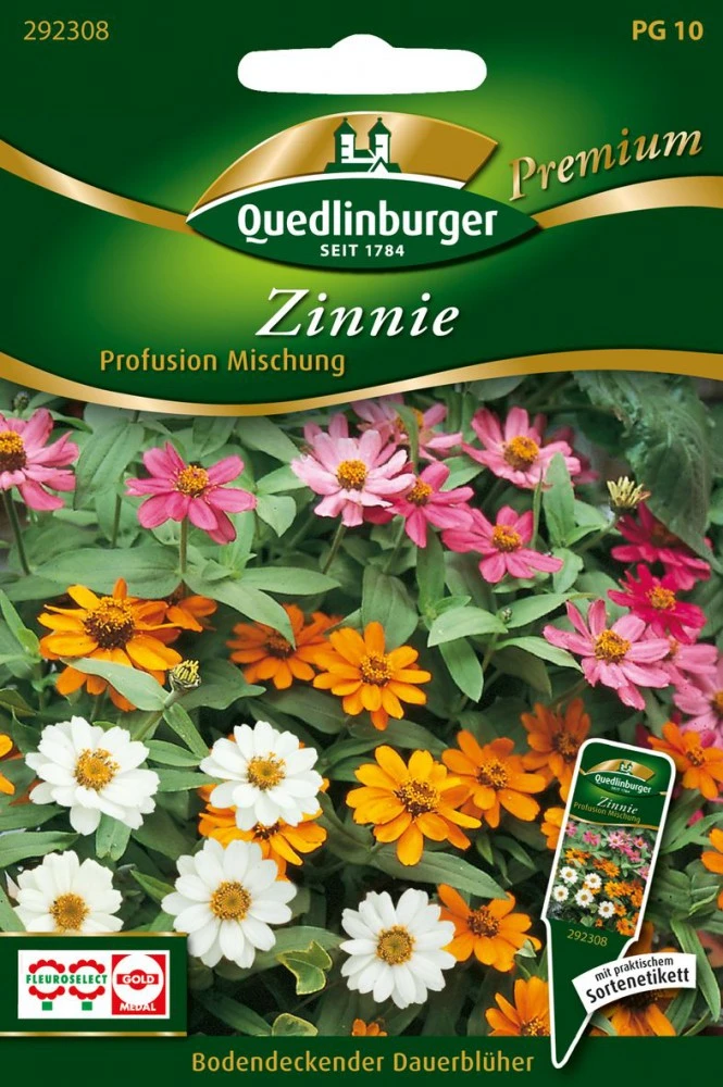 Zinnie Profusion Mix | Zinniensamen Von Quedlinburger 3 Zinnie Profusion Mix | Zinniensamen Von Quedlinburger