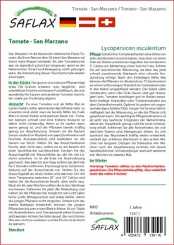 Tomate San Marzano | San Marzano Tomatensamen Von Saflax -Mohnsams Geschaft 535611 Tomate San Marzano 13411 sa 1