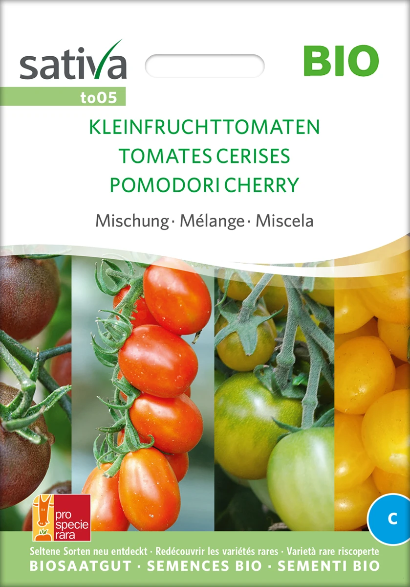 Kleinfruchttomaten Mischung | BIO Snacktomatensamen Von Sativa Rheinau 4 Kleinfruchttomaten Mischung | BIO Snacktomatensamen Von Sativa Rheinau – Bild 2