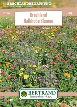 Blumenwiese Brachland Halbhohe Blumen (100 G) | Blumensamen Von Bertrand