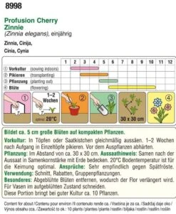 Zinnien Profusion Cherry | Zinniensamen Von Austrosaat