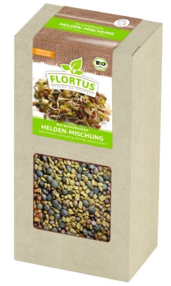 Keimsprossen Set "Mischungen" Mit 6 Sorten (1,2 Kg) | BIO Keimsprossen Von FLORTUS -Mohnsams Geschaft 551892 BIO Keimsprossen Set Mischungen mit 6 Sorten 1 2 kg 2000 0566 6