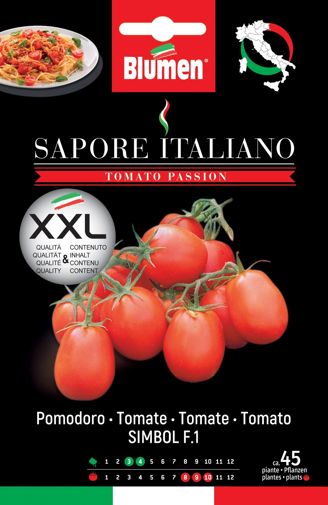 Tomate Sapore Italiano Simbol F1 | Tomatensamen Von BLUMEN Group 3 Tomate Sapore Italiano Simbol F1 | Tomatensamen Von BLUMEN Group